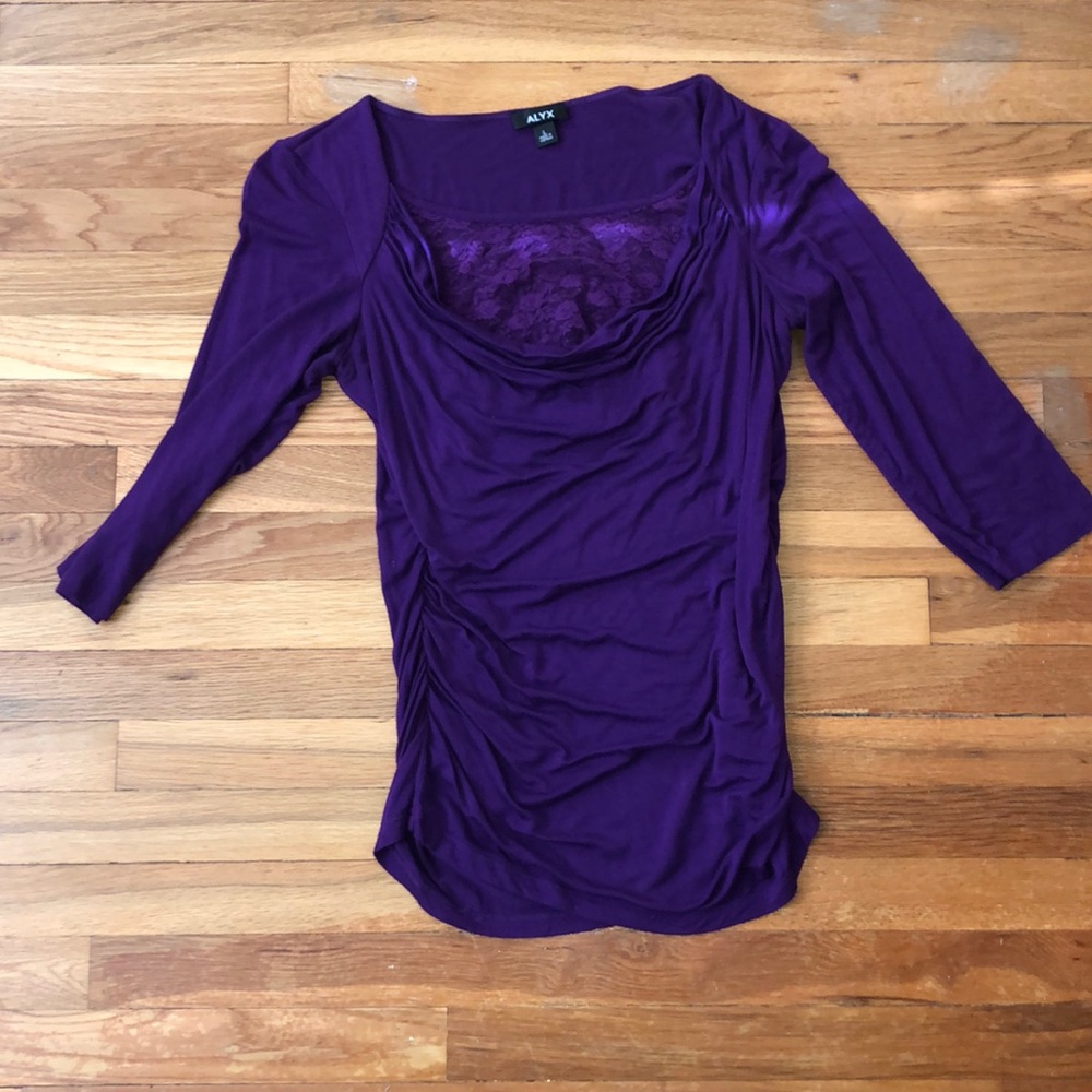 Purple  3/4 shirt